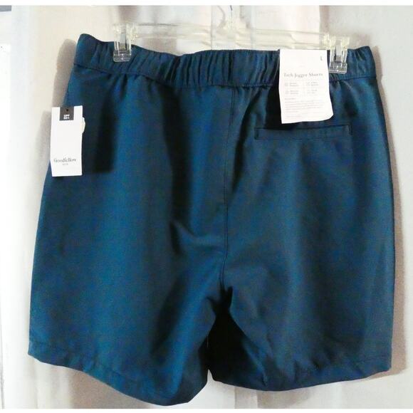 Goodfellow & Co. Men's Tech Jogger Shorts Large Teal Blue NWT - Picture 3 of 4